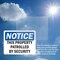 Signmission This Property Patrolled By Security OSHA Notice Sign, Plastic, 14in W x 10in L, 2PK OS-2PACK-NS-P-1014-L-18651 - alternate 3